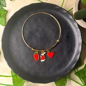 ⭐️cute adjustable gold handmade charm bracelet⭐️